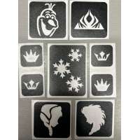 Glitter tattoo stencilset Frozen